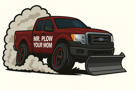 Mr Plow F150 Sticker